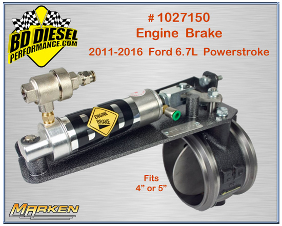 BD Diesel Exhaust Brake 1027150 fits Ford 2011-2016 6.7L Powerstroke Diesel